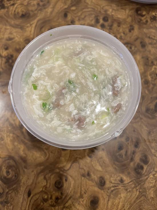 27. Egg Drop Soup with Minced Beef西湖牛肉羹